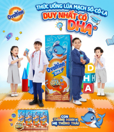 Ovaltine DHA - giải pháp tối ưu cung cấp DHA mỗi ngày cho bé thông minh toàn diện