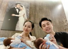 U42 có cặp sinh đôi siêu yêu, Dương Khắc Linh chi học phí mẫu giáo lên đến nửa tỷ đồng/năm