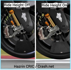 Thiết bị tăng, giảm chiều cao phuộc trước ‘Front Ride Height Device’ bị cấm sử dụng