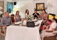Con gái Thủy Tiên Công Vinh 9 tuổi thướt tha như thiếu nữ, thân thiết với em gái