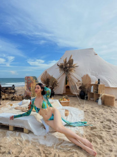 Hoa hậu Lương Thùy Linh đi biển chỉ sắm 2 chiếc quần cơ bản, phối được 7749 kiểu “sống ảo”