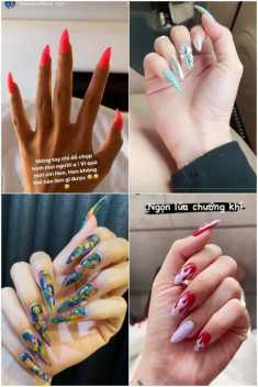 Là “nữ hoàng chơi trội” nhưng Ngọc Trinh chỉ làm nail kiểu này, nhìn qua là thấy đi ngược xu thế