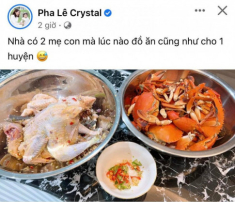 Pha Lê nấu ăn cho con gái bằng suất ăn của cả huyện, con 22 tháng gần 14kg