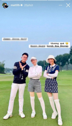Bóng hồng VTV đánh golf cùng Matt Liu đăng đàn thanh lý quần áo, ăn mặc bình dân khác xa Hương Giang
