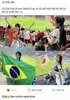 Danh tính gái xinh Việt đi cổ vũ World Cup đội nào, đội đó về nước, từ Neymar đến CR7 phải rơi nước mắt