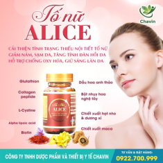 Tố Nữ Alice cải thiện thiếu hụt nội tiết tố nữ, hỗ trợ giảm nám, đẹp da