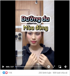 Có gì gây tranh cãi ở clip dưỡng da ban đêm của Đỗ Thị Hà mà thu về gần 1K lượt chia sẻ?