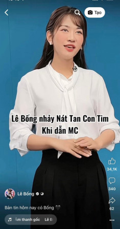 Hết “hotgirl trứng rán”, đến lượt Lê Bống “lên đồ” học làm MC Đài truyền hình, CĐM thở dài