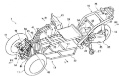 Suzuki tiết lộ bằng sáng chế khái niệm xe ba bánh nghiêng của mình