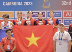 Cặp song sinh Việt kiều Mỹ nổi nhất SEA Games 2023, ảnh chụp lén vẫn tỏa nắng, đẹp trong veo từ bé