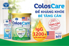 ColosCare 2 được chứng minh lâm sàng giúp đề kháng khỏe, bé tăng cân