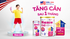 Hanie Kid mới - Dinh dưỡng Y học giúp trẻ tăng cân sau 1 tháng