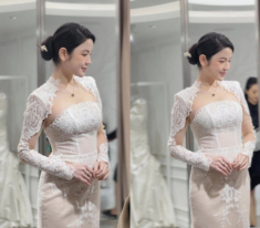 Hậu trường thử váy cưới của vợ Quang Hải, nhan sắc thay đổi nhẹ khiến dân tình “quay xe”