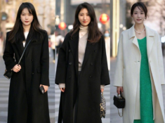 Phụ nữ Hàng Châu có loạt quy tắc mặc áo khoác với váy dài, chị em áp dụng ngày lạnh là chuẩn