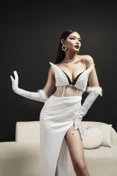 Cháu gái Trang Nhung “cướp chồng” cô trên phim có sở thích ăn mặc sexy, gương mặt được ví như siêu mẫu