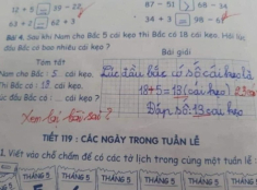 Con làm toán 18-5=13 bị gạch sai, mẹ Việt bức xúc lên mạng hỏi, đáp án cô giáo đưa ra gây tranh cãi