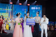 Doanh nhân Phan Thị Nhật Lệ đăng quang Hoa hậu Nhân Ái