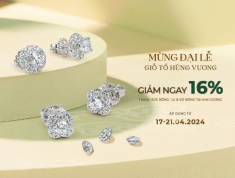 Lộc Phúc Fine Jewelry ưu đãi 16% trang sức kim cương dịp Giỗ tổ Hùng Vương