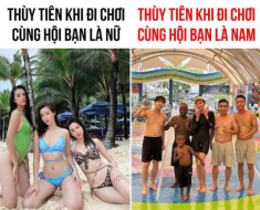 Thùy Tiên “lên đồ” đi chơi cùng hội bạn toàn nam của Quang Vinh Vlogs, không giống Hoa hậu chuyên trị style quyến rũ