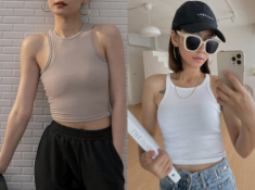 Diện áo tank top kiểu nào để không lộ vai to, bắp tay dày? Hội chị em muốn thu hút phải nắm chiêu này