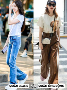 Mặc áo thun với quần jeans hay quần ống rộng đẹp hơn? Biết rõ điều này đảm bảo chọn đúng lại không tốn tiền