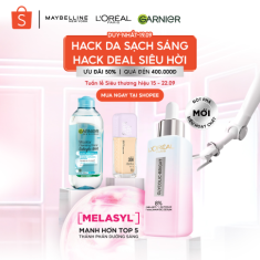 Bùng nổ deal hời với màn ra mắt dòng serum Glycolic Melasyl tại Tuần lễ Siêu Thương Hiệu L‘Oreal Paris trên Shopee