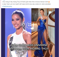 Nhan sắc nàng hậu bị nhận xét “không đủ level” làm giám khảo Miss Universe Vietnam 2024, ảnh quá khứ khác xa hiện tại