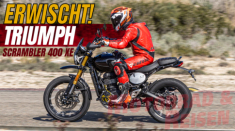 Mẫu xe tin đồn Triumph Scrambler 400 XE bất ngờ lộ diện khi đang thử nghiệm