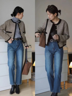 Trời miền Bắc vẫn còn lạnh, chị em phối kiểu áo khoác này quần ống rộng sang nhất, ai nhìn cũng tưởng giới thượng lưu