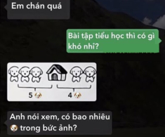 Bài toán tiểu học “Có bao nhiêu con chó trong bức ảnh?”, bố trả lời 5 con khiến mẹ “chán hẳn”