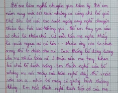 Bài văn tả bố làm chuyên gia tâm lý của học sinh lớp 4 khiến ai đọc cũng cười ná thở