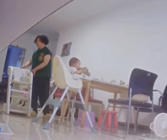 Con 1 tuổi ở nhà với mẹ và bà nội, camera ghi lại cảnh tượng kinh hoàng trong nhà bếp khiến nhiều người xót xa