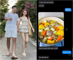 MC VTV hì hục cả buổi để nấu món canh ngon ngọt cho người yêu kém tuổi là “Hoàng tử” bóng đá Việt Nam