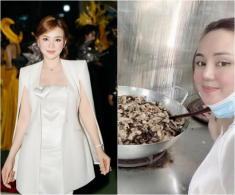 Mẹ 3 con Vy Oanh khoe bữa ăn đúng chất cơm nhà, “nở mũi” khi được khen đảm đang