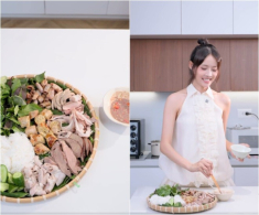 Mỹ nhân Việt làm mẹt lòng heo chấm mắm tôm ngon “nhức nách”, chỉ cách để không bị hôi tí nào