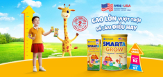 Nutricare Smarta Grow được chứng minh lâm sàng tăng chiều cao sau 2 tháng