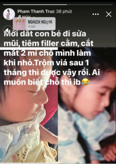 Sao nữ Vbiz lần đầu khoe cận mặt ái nữ mới sinh, tiết lộ con mới 1 tháng tuổi đã can thiệp thẩm mỹ
