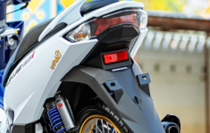 Wave 125 độ gây chú ý bởi những món trang sức Titan đến từ Nhật Bản