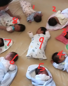 3 cô con gái sinh 3 cùng lúc, bà ngoại một mình chăm 9 cháu sơ sinh, ai nhìn cũng choáng