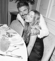 Becks ôm ấp, khiêu vũ với con gái