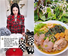 Hoa hậu lồng lộn lên đồ trăm triệu vào bếp nấu nồi bún riêu 1 triệu, bị bình luận “tội gì phải khổ”