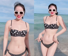 Lệ Quyên mặc bikini nhỏ xíu khoe vòng eo 59 cm khiến netizen “chao đảo”, body bỏ quên tuổi tác là đây!