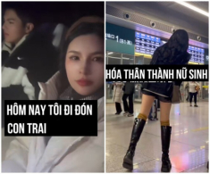 Mẹ 43 tuổi hóa nữ sinh gây náo loạn sân bay, nói là mẹ không ai tin, cứ ngỡ bạn học của con trai