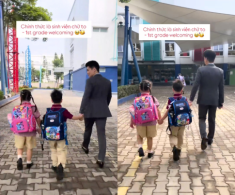 2 cháu nội Bầu Hiển chính thức vào lớp 1: Được bố đầu tư chuẩn “rich kid”, lớn lên trong biệt thự trăm tỷ đồng