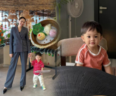 2 con Đàm Thu Trang có tính cách trái ngược: Sutin “dễ tính nhất nhà” khác hẳn chị gái, được ra đường là vui cả ngày