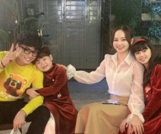 2 “người con” của Hồng Đăng - Lan Phương tái ngộ sau 3 năm: Em trai đã nặng bằng chị, “ái nữ” trổ dáng cao 1m6