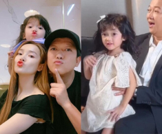 Ái nữ xinh như búp bê của Trường Giang líu lo hát tiếng Pháp, Nhã Phương cho biết con “mệt” vì học nhiều ngoại ngữ