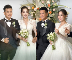 “Bé An” Hùng Thuận rước vợ đẹp về dinh: Cường Đô La đến chúc mừng, “Cò” Phùng Ngọc giản dị đi ăn cưới bạn thân