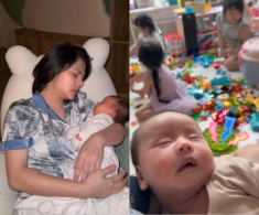 Cảnh làm mẹ 4 con của Vân Trang: Thức đêm cho quý tử ti sữa vẫn bù đầu dỗ dành cặp song sinh khóc nhè