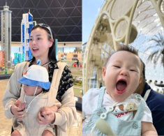 Cặp song sinh nhà Phương Oanh hóa thành hoàng tử, công chúa ở xứ Dubai, bé Jenny được “dát vàng” trông cực yêu